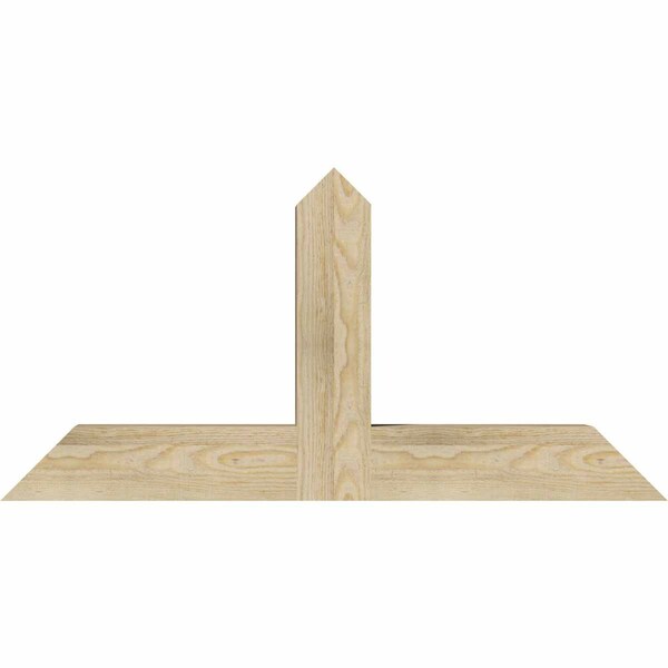 Ekena Millwork Portland Rough Sawn Timber Gable Bracket, Douglas Fir, 36"W x 18"H x 4"D x 4"F, 12/12 Pitch GBW036X18X0404POR00RDF - main